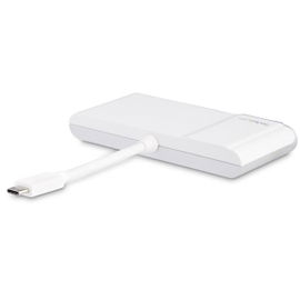 StarTech.com Adaptador Multipuertos USB-C para Ordenadores Portátiles - HDMI o VGA 4K - USB 3.0 - Blanco y Plateado
