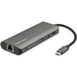 StarTech.com Adaptador Multipuertos con HDMI - 4K - Mac / Windows - Lector de Tarjetas SD - Hub USB C a USB 3.0 - 2x USB-A 1x USB-C PD 3.0 - Versión actualizada del DKT30CSDHPD (DKT30CSDHPD3) - Estación de conexión - USB-C - 1GbE - para P/N: ARMPIVOT StarTech.com Adaptador Multipuertos con HDMI - 4K - Mac / Windows - Lector de Tarjetas SD - Hub USB C a USB 3.0 - 2x USB-A 1x USB-C PD 3.0 - Versión actualizada del DKT30CSDHPD (DKT30CSDHPD3) - Estación de conexión - USB-C - 1GbE - para P/N: ARMPIVOT