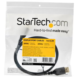 StarTech.com Cable DisplayPort 1.4 de 1m con Certificación VESA - 8K 60Hz HBR3 HDR - Cable de 1m para Monitor DisplayPort a DisplayPort Super UHD - Cable Delgado de Vídeo DP 1.4 Ultra HD 4K 120Hz - con Conectores DP M/M