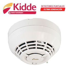 DETECTOR DIRECCIONABLE KIDDE KI-PHD FOTOELECTRICO DE HUMO Y TEMPERATURA, REQUIERE BASE DE LA SERIE KI PARA SU INTEGRACION CON LOS PANELES COMPATIBLES (VS1 Y VS4)