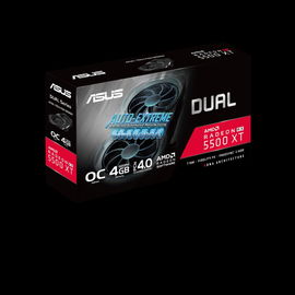 ASUS DUAL-RX5500XT-O4G-EVO - OC Edition - tarjeta gráfica - Radeon RX 5500 XT - 4 GB GDDR6 - PCIe 4.0 x16 - HDMI, 3 x DisplayPort