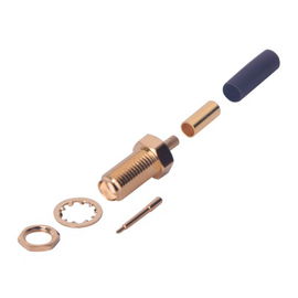 Conector SMA Hembra Inverso / Chasis en D Plano, Anillo Plegable / Cable RG-316 . Conector SMA Hembra Inverso / Chasis en D Plano, Anillo Plegable / Cable RG-316 .