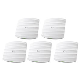 Kit de 5 Puntos de Accesso Omada doble banda 802.11ac, MU-MIMO, PoE af y PoE Pasivo, soporta hasta 100 clientes, hasta 1350 Mbps. Kit de 5 Puntos de Accesso Omada doble banda 802.11ac, MU-MIMO, PoE af y PoE Pasivo, soporta hasta 100 clientes, hasta 1350 Mbps.