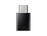 Samsung EE-GN930BBEGWW cambiador de género para cable USB C Micro USB Negro