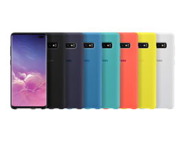 Samsung Silicone Cover EF-PG975 - Carcasa trasera para teléfono móvil - silicona - verde - para Galaxy S10+, S10+ (Unlocked)