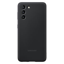 Samsung Silicone Cover EF-PG991 - Carcasa trasera para teléfono móvil - silicona - negro - para Galaxy S21 5G Samsung Silicone Cover EF-PG991 - Carcasa trasera para teléfono móvil - silicona - negro - para Galaxy S21 5G
