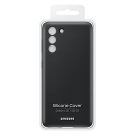 Samsung Silicone Cover EF-PG991 - Carcasa trasera para teléfono móvil - silicona - negro - para Galaxy S21 5G Samsung Silicone Cover EF-PG991 - Carcasa trasera para teléfono móvil - silicona - negro - para Galaxy S21 5G