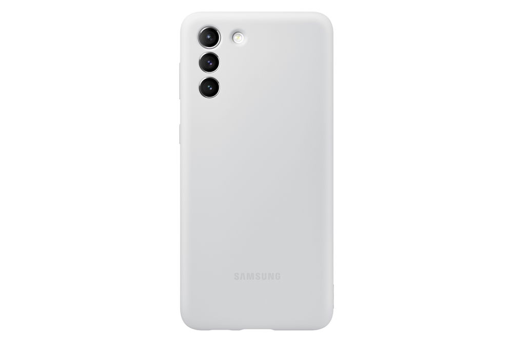 Samsung Silicone Cover EF-PG996 - Carcasa trasera para teléfono móvil - silicona - gris claro - para Galaxy S21+ 5G