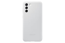 Samsung Silicone Cover EF-PG996 - Carcasa trasera para teléfono móvil - silicona - gris claro - para Galaxy S21+ 5G