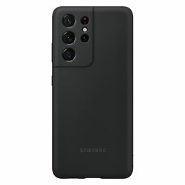 Samsung Silicone Cover EF-PG998 - Carcasa trasera para teléfono móvil - silicona - negro - para Galaxy S21 Ultra 5G