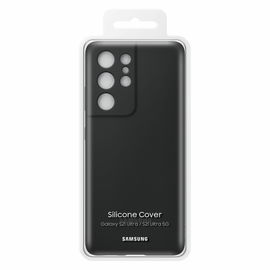 Samsung Silicone Cover EF-PG998 - Carcasa trasera para teléfono móvil - silicona - negro - para Galaxy S21 Ultra 5G Samsung Silicone Cover EF-PG998 - Carcasa trasera para teléfono móvil - silicona - negro - para Galaxy S21 Ultra 5G