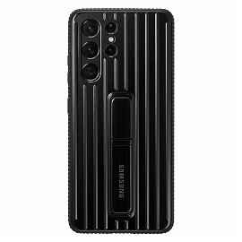Samsung Protective Standing Cover EF-RG998 - Carcasa trasera para teléfono móvil - negro - para Galaxy S21 Ultra 5G