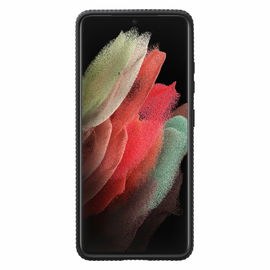 Samsung Protective Standing Cover EF-RG998 - Carcasa trasera para teléfono móvil - negro - para Galaxy S21 Ultra 5G
