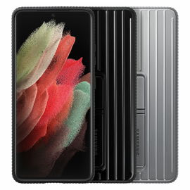 Samsung Protective Standing Cover EF-RG998 - Carcasa trasera para teléfono móvil - negro - para Galaxy S21 Ultra 5G