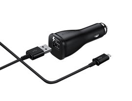 Samsung EP-LN915U - Adaptador de corriente para el coche - 2 A (USB) - en el cable: Micro-USB - negro - para Galaxy Note5, S6, S6 edge, S6 edge+