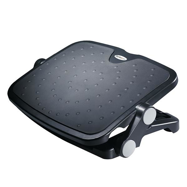 StarTech.com Descansapiés Ajustable para Debajo del Escritorio o Mesa - Descansapiés Ergonómico de Ángulo y Altura Ajustable