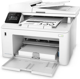 HP LaserJet Pro MFP M227fdw - Impresora multifunción - B/N - laser - Legal (216 x 356 mm) (original) - A4/Legal (material) - hasta 30 ppm (copiando) - hasta 30 ppm (impresión) - 260 hojas - 33.6 Kbps - USB 2.0, LAN, Wi-Fi(n), NFC, host USB 2.0