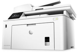 HP LaserJet Pro MFP M227fdw - Impresora multifunción - B/N - laser - Legal (216 x 356 mm) (original) - A4/Legal (material) - hasta 30 ppm (copiando) - hasta 30 ppm (impresión) - 260 hojas - 33.6 Kbps - USB 2.0, LAN, Wi-Fi(n), NFC, host USB 2.0