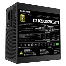 Gigabyte P1000GM - Fuente de alimentación (interna) - ATX12V 2.31 - 80 PLUS Gold - CA 100-240 V - 1000 vatios - PFC activa