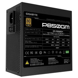 Gigabyte P850GM - Fuente de alimentación (interna) - ATX12V 2.31 - 80 PLUS Gold - CA 100-240 V - 850 vatios - PFC activa