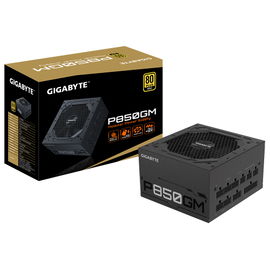 Gigabyte P850GM - Fuente de alimentación (interna) - ATX12V 2.31 - 80 PLUS Gold - CA 100-240 V - 850 vatios - PFC activa
