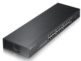SWITCH ZYXEL GS1100-24 24 PUERTOS RJ45 10/100/1000 Mbps + 2 PUERTOS SFP 1000 Mbps NO ADMINISTRABLE NO ES COMPATIBLE CON NEBULA