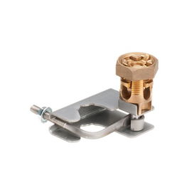 Abrazadera para Tierra Física en Base de Piso Falso, para Cables de 6 a 1/0 AWG