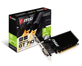 MSI GT 710 1GD3H LP - Tarjeta gráfica - GF GT 710 - 1 GB DDR3 - PCIe 2.0 x16 perfil bajo - DVI, D-Sub, HDMI MSI GT 710 1GD3H LP - Tarjeta gráfica - GF GT 710 - 1 GB DDR3 - PCIe 2.0 x16 perfil bajo - DVI, D-Sub, HDMI