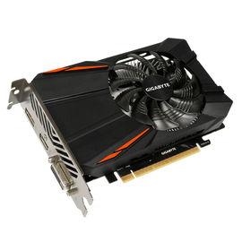 Gigabyte GeForce GTX 1050 Ti D5 4G - Tarjeta gráfica - GF GTX 1050 Ti - 4 GB GDDR5 - PCIe 3.0 x16 - DVI, HDMI, DisplayPort