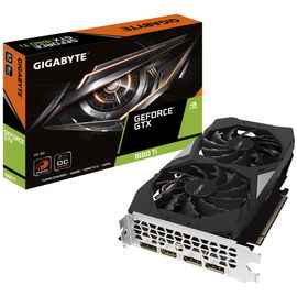 Gigabyte GeForce GTX 1660 Ti OC 6G - Tarjeta gráfica - GF GTX 1660 Ti - 6 GB GDDR6 - PCIe 3.0 x16 - HDMI, 3 x DisplayPort Gigabyte GeForce GTX 1660 Ti OC 6G - Tarjeta gráfica - GF GTX 1660 Ti - 6 GB GDDR6 - PCIe 3.0 x16 - HDMI, 3 x DisplayPort
