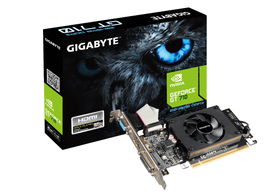 Gigabyte GV-N710D3-2GL - Tarjeta gráfica - GF GT 710 - 2 GB DDR3 - PCIe 2.0 x8 perfil bajo - DVI, D-Sub, HDMI