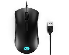 Lenovo Legion M300 RGB Gaming Mouse - Ratón - ergonómico - diestro y zurdo - óptico - 8 botones - cableado - USB 2.0 - negro - al por menor