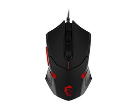 MSI Interceptor DS B1 ratón Ambidextro USB tipo A Óptico 1600 DPI