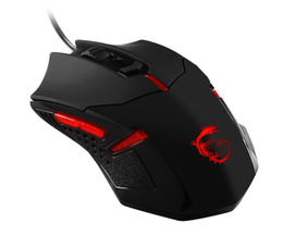 MSI Interceptor DS B1 ratón Ambidextro USB tipo A Óptico 1600 DPI
