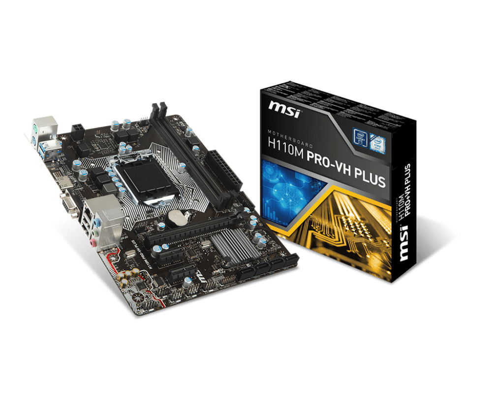 MSI H110M PRO-VH PLUS placa base Intel® H110 LGA 1151 (Zócalo H4) micro ATX