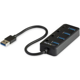 StarTech.com Hub Ladrón USB 3.0 4 Puertos - USB-A a USB 3.0 Tipo A con Interruptores Individuales de Encendido/Apagado - USB 3.1/3.2 Gen 1 SuperSpeed 5Gbps - Alimentado por el Bus USB - Portátil - Cable de 25cm StarTech.com Hub Ladrón USB 3.0 4 Puertos - USB-A a USB 3.0 Tipo A con Interruptores Individuales de Encendido/Apagado - USB 3.1/3.2 Gen 1 SuperSpeed 5Gbps - Alimentado por el Bus USB - Portátil - Cable de 25cm