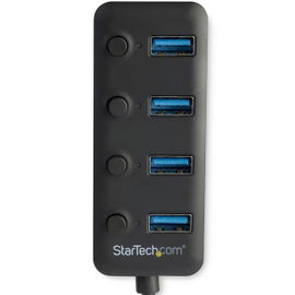 StarTech.com Hub Ladrón USB 3.0 4 Puertos - USB-A a USB 3.0 Tipo A con Interruptores Individuales de Encendido/Apagado - USB 3.1/3.2 Gen 1 SuperSpeed 5Gbps - Alimentado por el Bus USB - Portátil - Cable de 25cm StarTech.com Hub Ladrón USB 3.0 4 Puertos - USB-A a USB 3.0 Tipo A con Interruptores Individuales de Encendido/Apagado - USB 3.1/3.2 Gen 1 SuperSpeed 5Gbps - Alimentado por el Bus USB - Portátil - Cable de 25cm