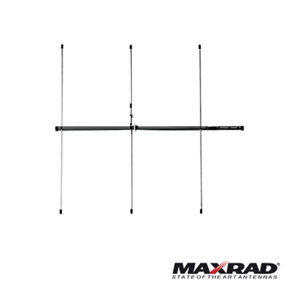 Antena base VHF, direccional, rango de frecuencia 150 - 174 MHz (Yagi 3 elementos)
