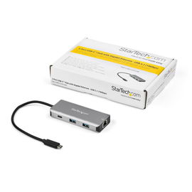 StarTech.com Hub Ladrón USB C con Puerto de Red Ethernet Gigabit RJ45 GbE - Concentrador USB TipoC USB 3.1/3.2 Gen 2 de 10Gbps con 2 Puertos USB-A y 1 Puerto USBC - Alimentado por el Bus USB - de Aluminio - Funciona con Thunderbolt 3 StarTech.com Hub Ladrón USB C con Puerto de Red Ethernet Gigabit RJ45 GbE - Concentrador USB TipoC USB 3.1/3.2 Gen 2 de 10Gbps con 2 Puertos USB-A y 1 Puerto USBC - Alimentado por el Bus USB - de Aluminio - Funciona con Thunderbolt 3