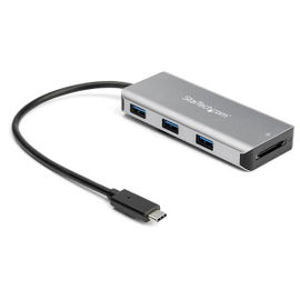 StarTech.com Hub Ladrón USB-C de 3 Puertos 10Gbps y Lector de Tarjetas de Memoria Flash SD - con 3 Puertos USB-A y 1 Ranura SD - Adaptador Hub Concentrador 3.1/3.2 Gen 2 Tipo C - Portátil - Hub para Ordenador Portátil - Alimentado por USB - Compatibl StarTech.com Hub Ladrón USB-C de 3 Puertos 10Gbps y Lector de Tarjetas de Memoria Flash SD - con 3 Puertos USB-A y 1 Ranura SD - Adaptador Hub Concentrador 3.1/3.2 Gen 2 Tipo C - Portátil - Hub para Ordenador Portátil - Alimentado por USB - Compatibl