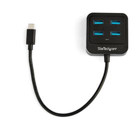 StarTech.com Hub USB-C de 4 Puertos - Ladrón USB Tipo C USB 3.1 - Concentrador de 4 Puertos USB A StarTech.com Hub USB-C de 4 Puertos - Ladrón USB Tipo C USB 3.1 - Concentrador de 4 Puertos USB A
