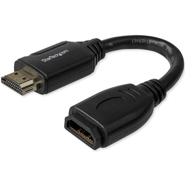 StarTech.com Cable de 15cm de Extensión Alargador HDMI 2.0 de Alta Velocidad - Extensor de Puertos - 4K de 60Hz StarTech.com Cable de 15cm de Extensión Alargador HDMI 2.0 de Alta Velocidad - Extensor de Puertos - 4K de 60Hz