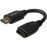 StarTech.com Cable de 15cm de Extensión Alargador HDMI 2.0 de Alta Velocidad - Extensor de Puertos - 4K de 60Hz