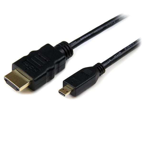 StarTech.com Cable HDMI de alta velocidad con Ethernet 2m - HDMI a Micro HDMI - Macho a Macho StarTech.com Cable HDMI de alta velocidad con Ethernet 2m - HDMI a Micro HDMI - Macho a Macho
