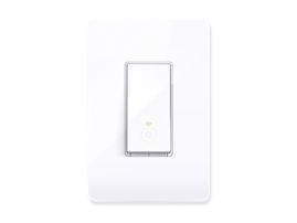 Interruptor Inteligente Wi-Fi, 100 - 120V~, 50/60Hz, 15.0A, compatible con Amazon Alexa y Google Assistant, color blanco.