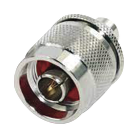 Adaptador en Línea, de Conector SMA Macho Inverso a N Macho, Níquel/ Oro/ Teflón.