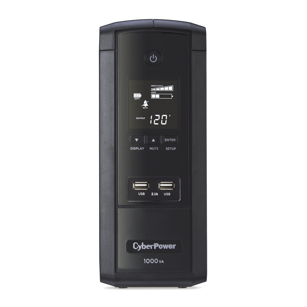 UPS de 1000 VA/600 W, Topología Línea Interactiva, Entrada 120 Vca NEMA 5-15P, Tipo Torre, Con 10 Tomas NEMA 5-15R, 5 años de garantía
