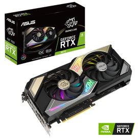 ASUS KO-RTX3070-O8G-GAMING - Tarjeta gráfica - GF RTX 3070 - 8 GB GDDR6 - PCIe 4.0 - 2 x HDMI, 3 x DisplayPort