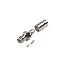 Conector SMA Hembra de Anillo Plegable para Cables RG-8/X, LMR-240, 9258, Niquel/Oro/Teflón. Conector SMA Hembra de Anillo Plegable para Cables RG-8/X, LMR-240, 9258, Niquel/Oro/Teflón.