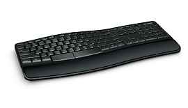 Microsoft Sculpt Comfort Desktop teclado RF inalámbrico QWERTY Inglés Negro